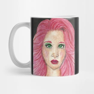 red haired woman Mug